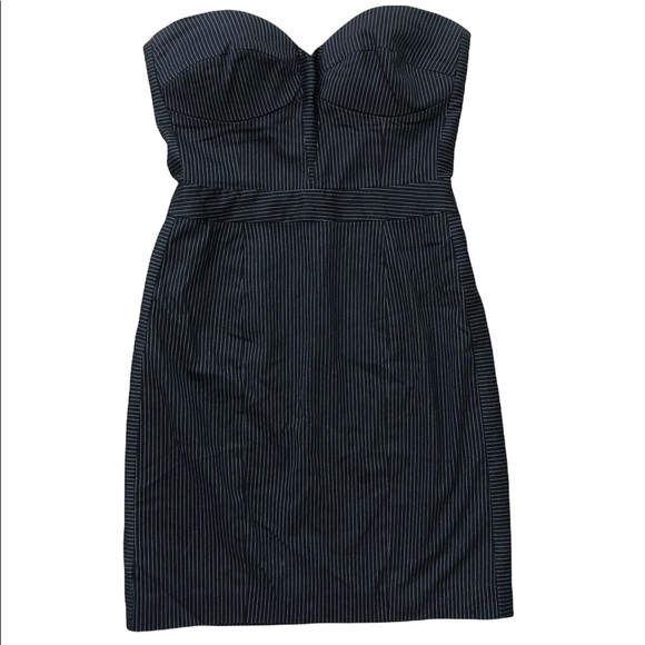 Bebe Pinstripe strapless Dress - Picture 2 of 3